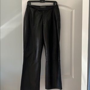 Banana Republic black leather pants